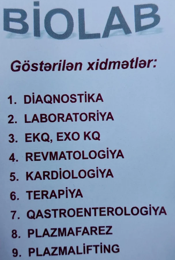 BIOLAB TIBB MƏRKƏZİ (Bakı)