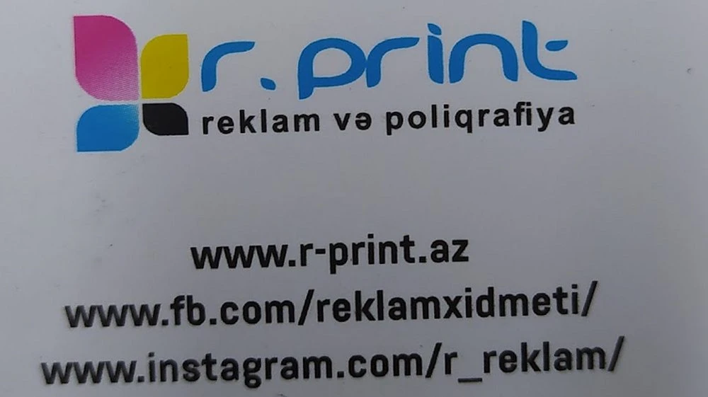 R Print reklam və çap işləri (Bakı)