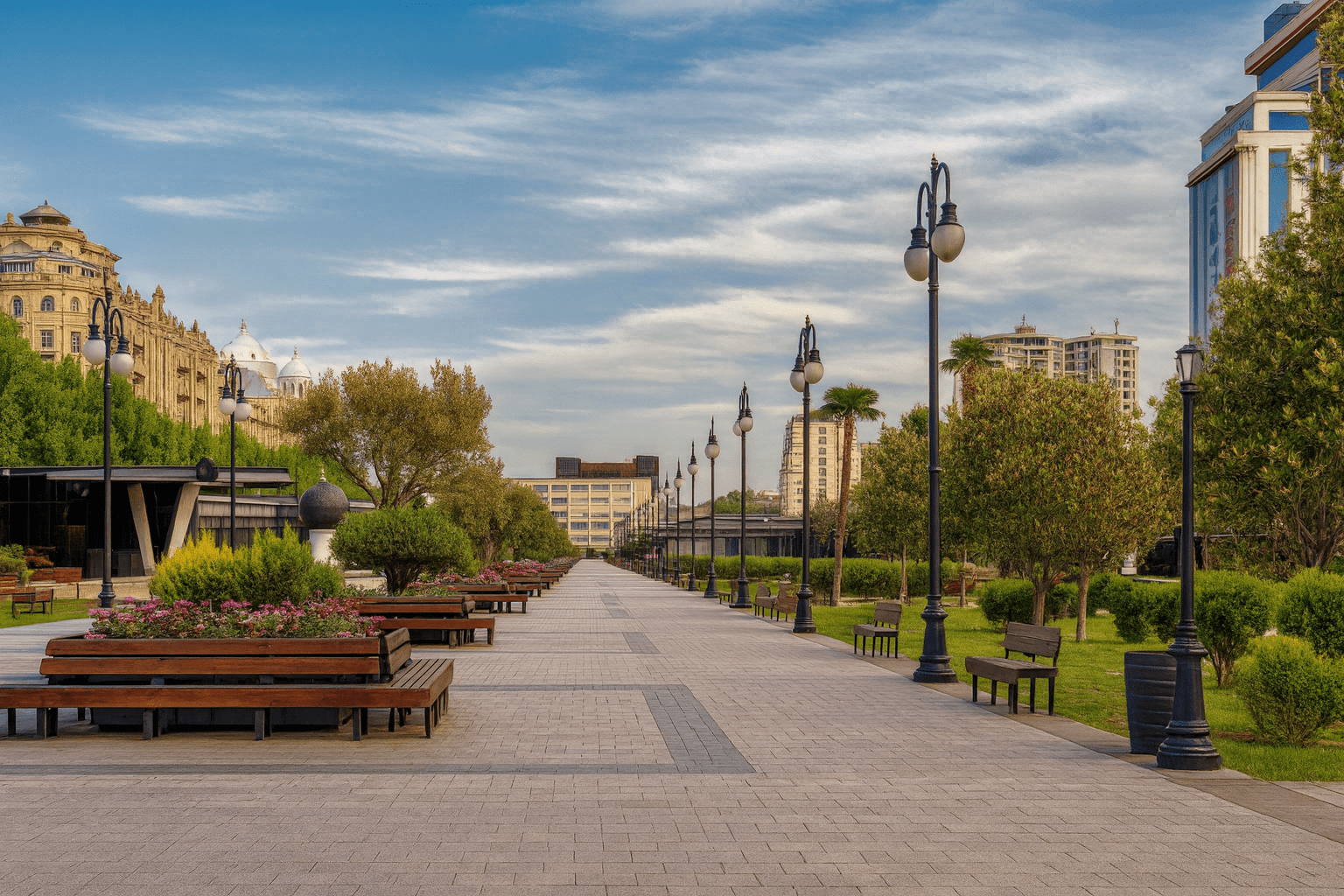 Qış Parkı: bir vaxtlar qızmar və tıxaclı küçə necə sevimli gəzinti məkanına çevrildi