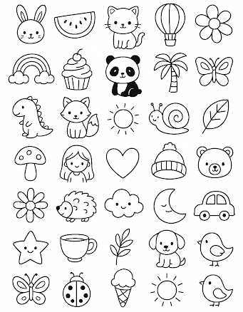 35 лёгких, но интересных картинок для срисовки: подборка, которая спасёт ваш день