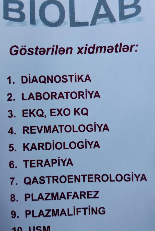 Biolab tibb mərkəzi (Bakı)