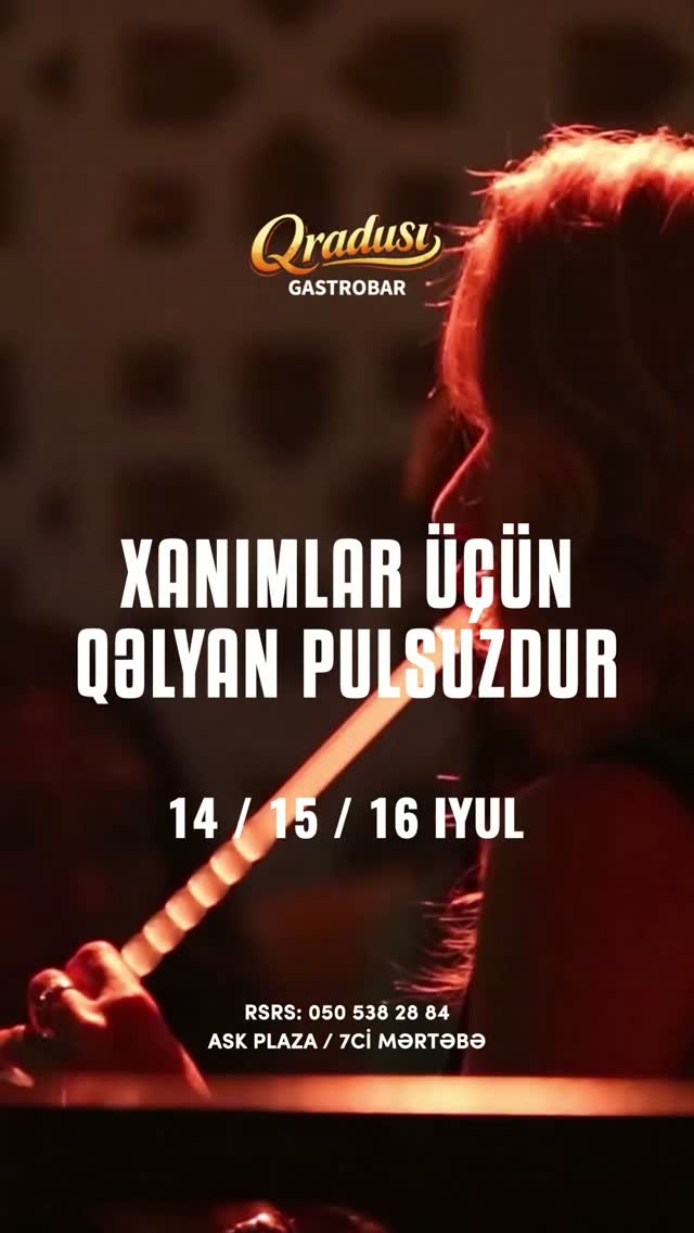 Специальное предложение для девушек в Qradusi Gastrobar