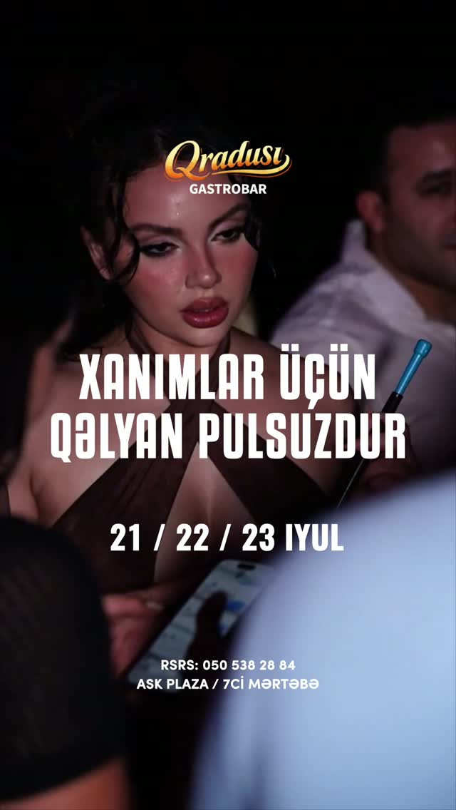 Специальное предложение для дам в Qradusi Gastrobar