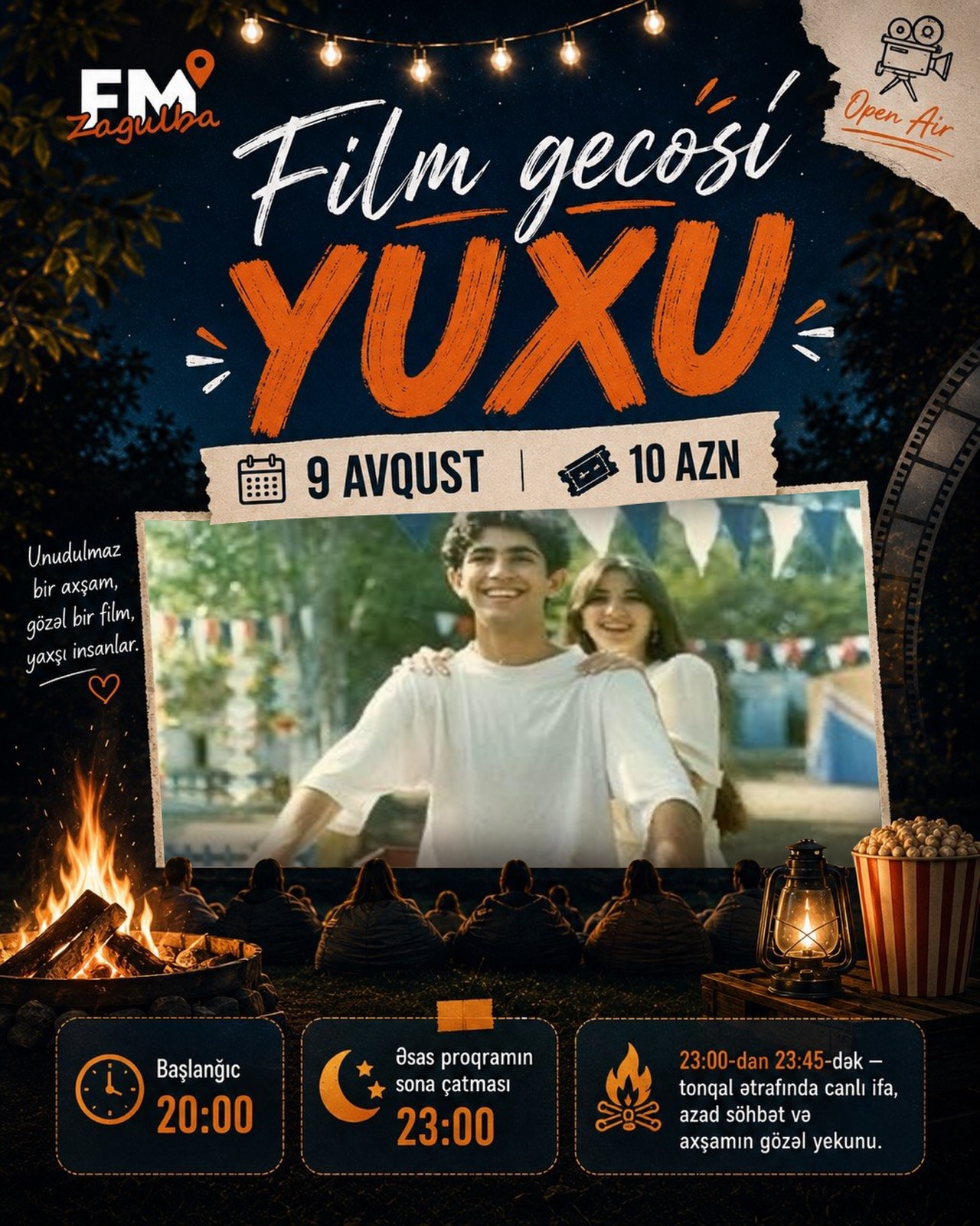 Ulduzların altında romantik gecə