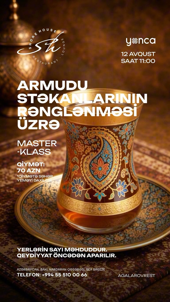 Armudu Stəkanlarının Rənglənməsi üzrə Master-Klass