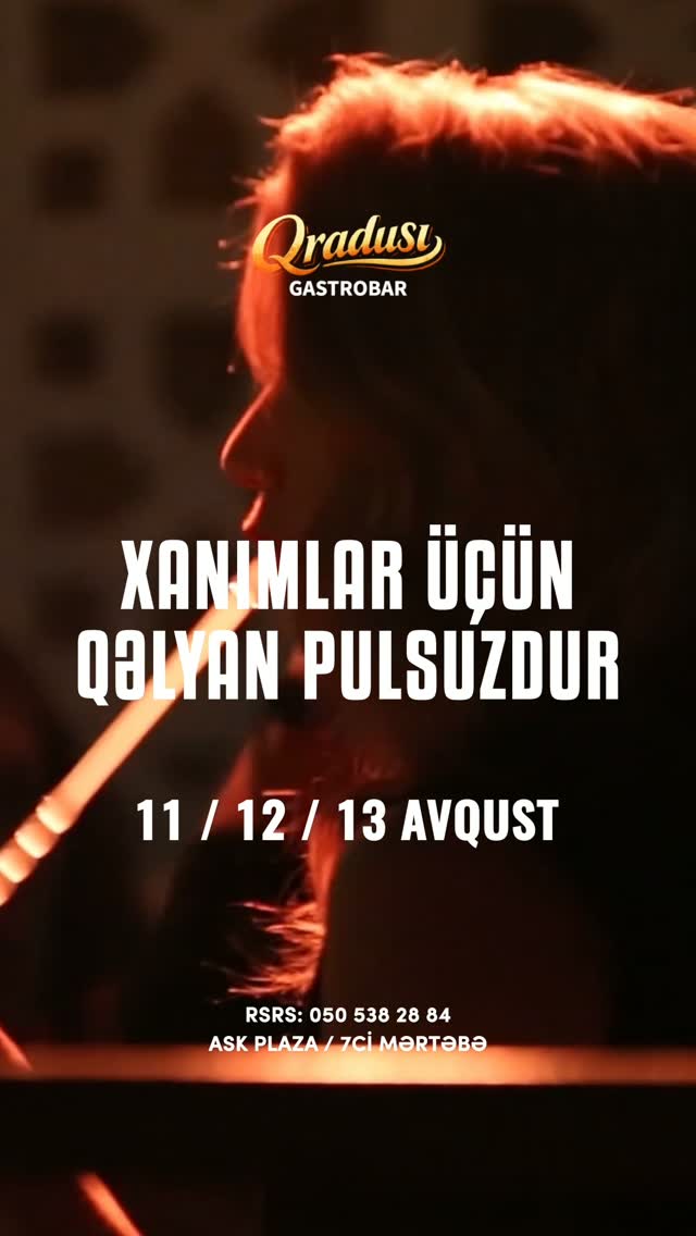 Специальное предложение для дам в Qradusi Gastrobar