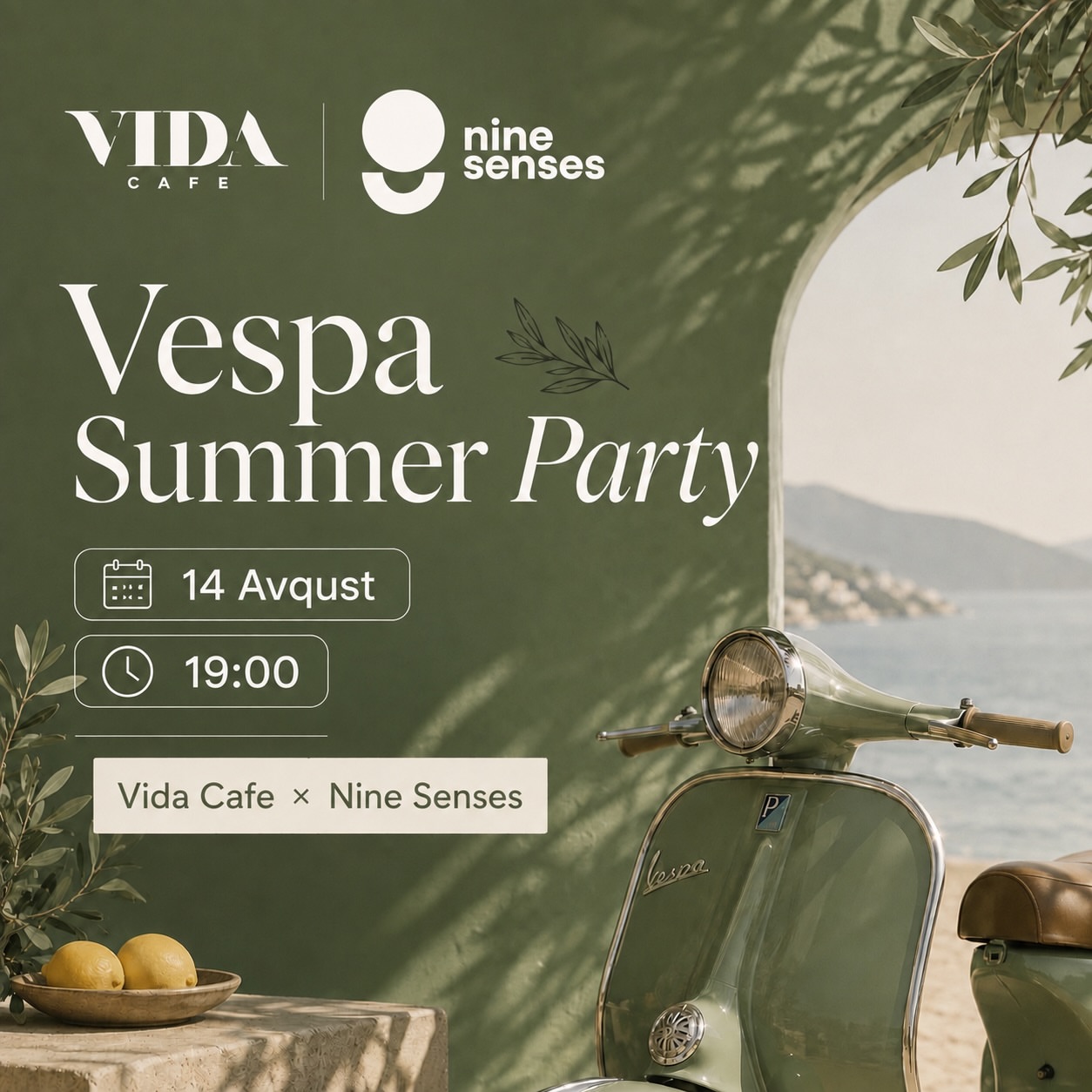 Vespa Summer Party at Vida Cafe