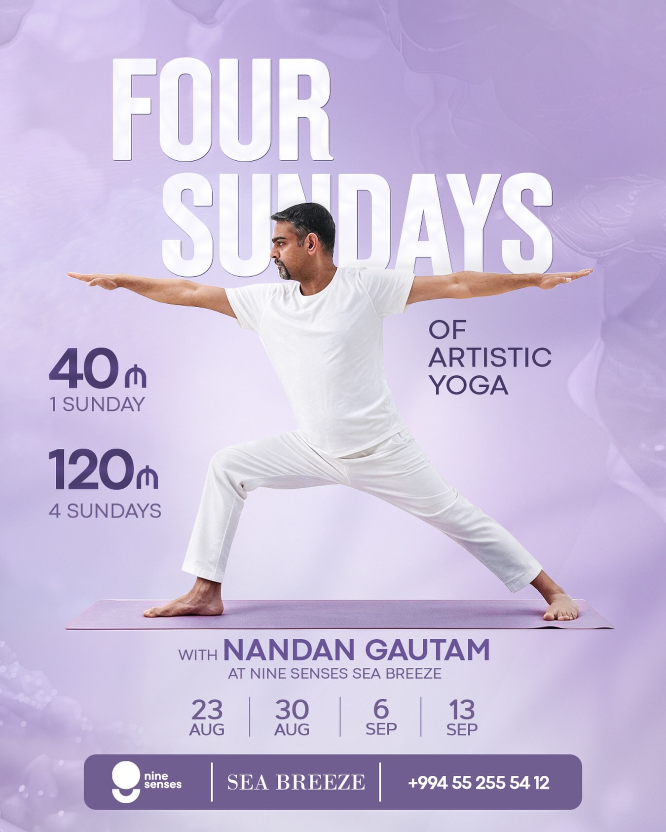 Nandan Gautam ilə Artistic Yoga Dərsləri