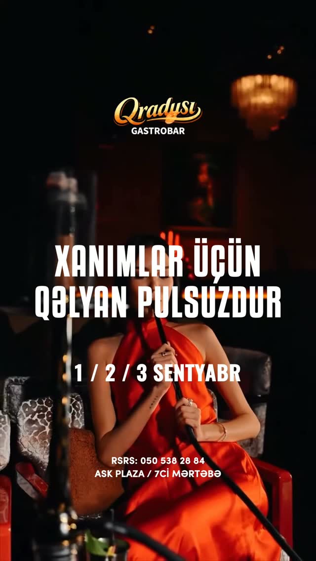 Специальное предложение для женщин в Qradusi Gastrobar
