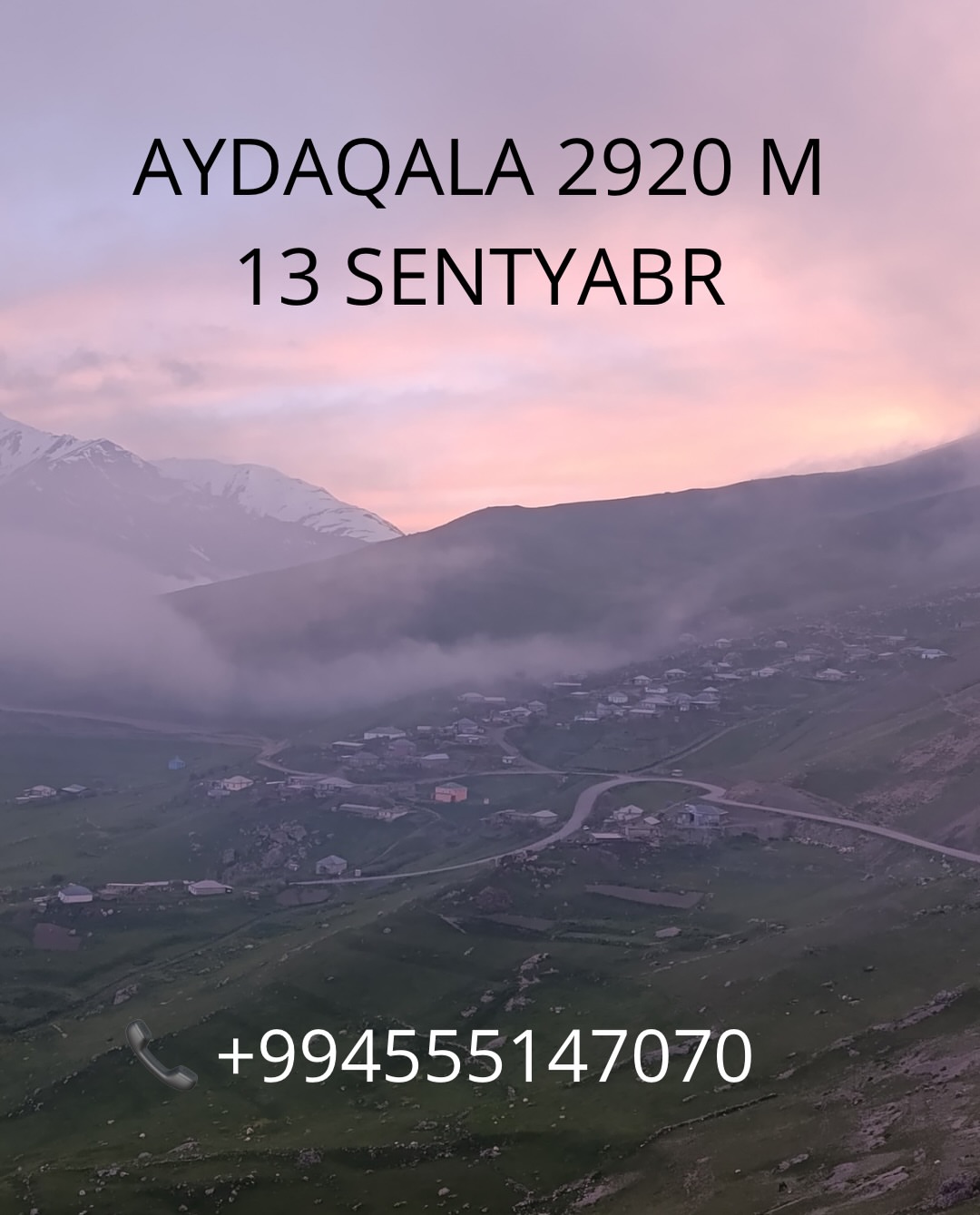 AYDA QALA 2920 M yürüşü