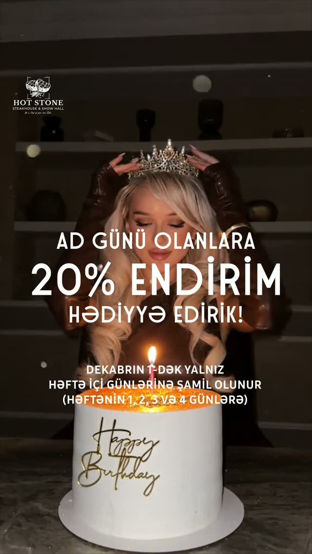 Ad Günləri üçün 20% Endirim
