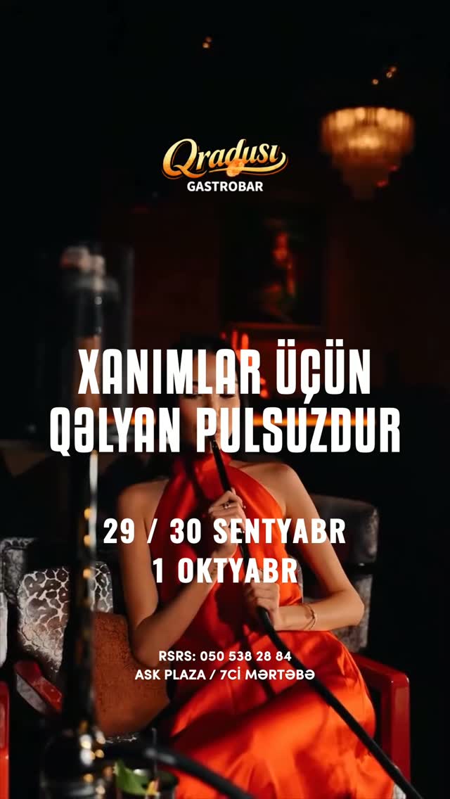 Special Offer for Women at Qradusi Gastrobar