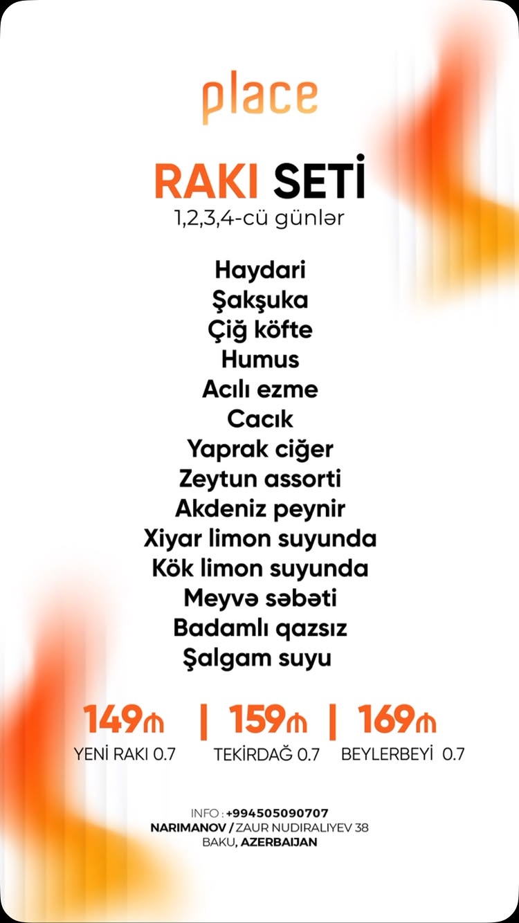 Raki Sevənlər Üçün Xüsusi Təklif