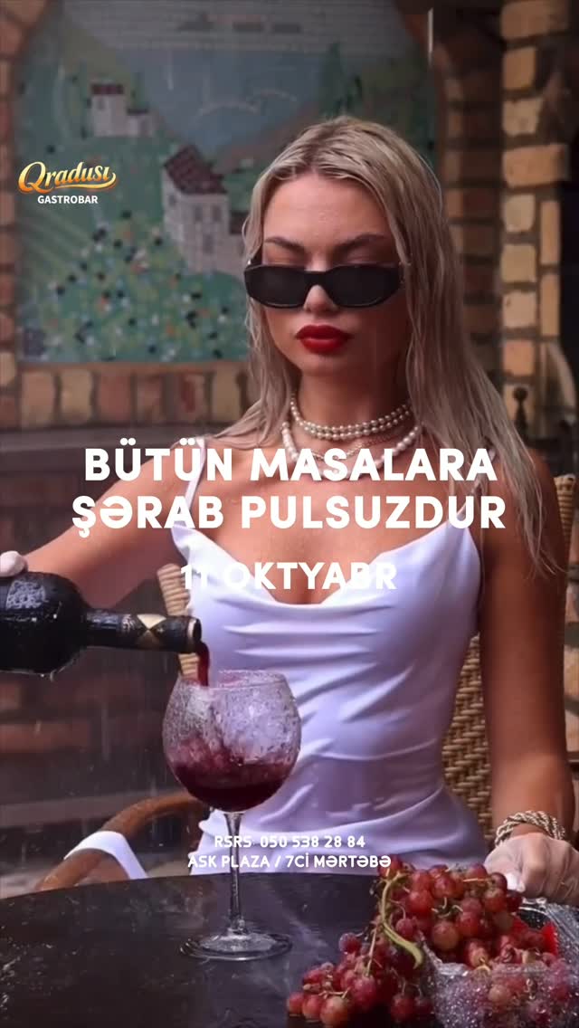 Qradusı Gastrobarda Limitsiz Şərab Günü