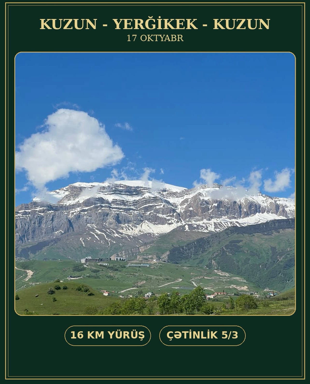 Kuzun Yerğikek Yürüşü